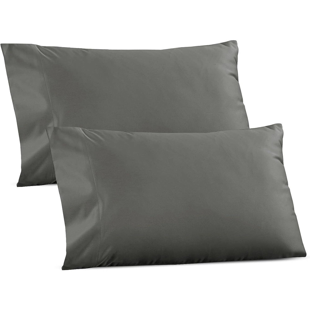 California Design Den 1000 Thread Count, Soft & Smooth Pillowcase Standard Gray